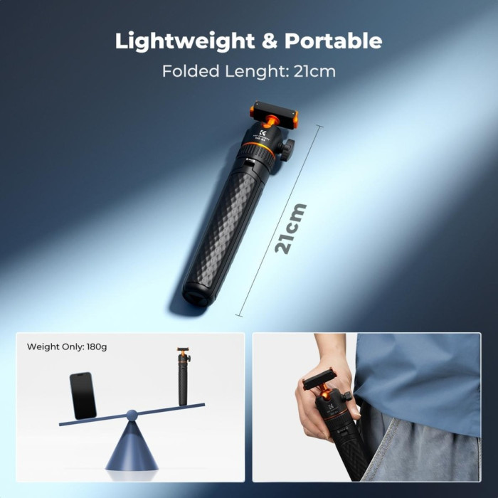 Легкий настольный штатив MS64 с магнитной крепью для камеры GoPro (KF09.181)