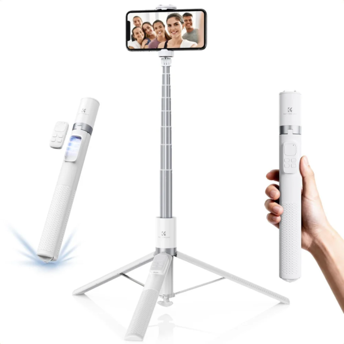 Selfie tripod K&F Concept X96 white (KF15.0001V1)