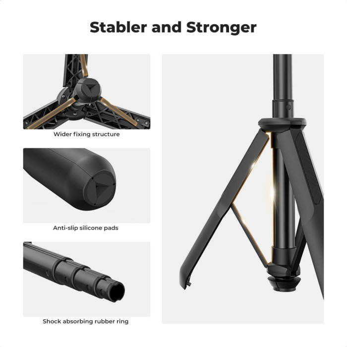 Селфи-стик для телефона + GoPro adapter + Bluetooth пульт K&F Concept MS11 (KF09.135)