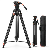 Professional tripod with movable head K&F VA3+BV60 1.91m (KF09.148V1)