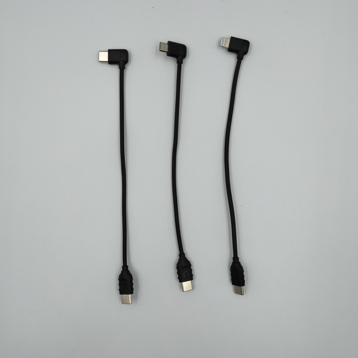 Cables for Autel EVO Lite remote control (USB Type-C, Micro USB, Lightning)