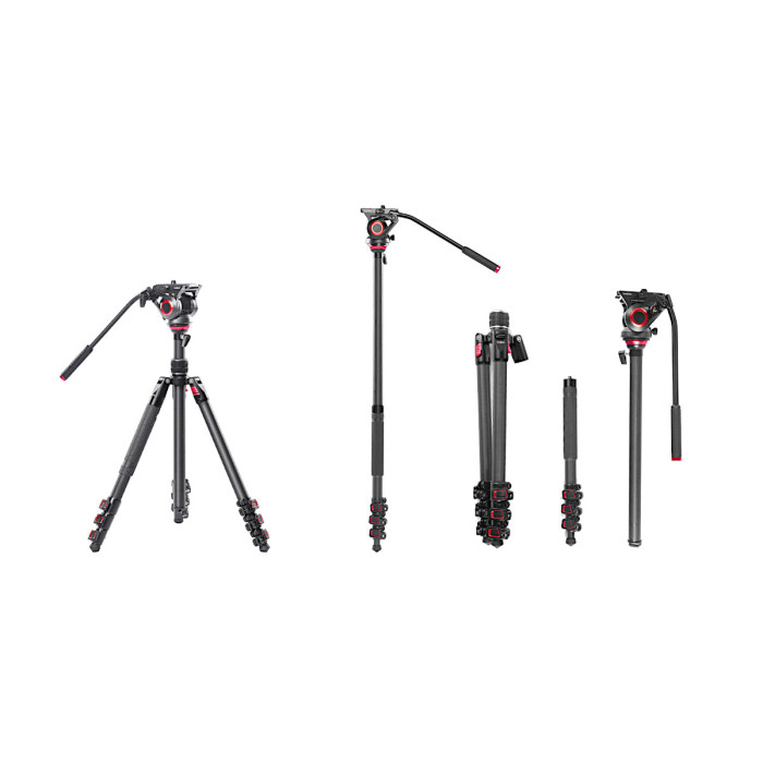 Карбоновый штатив-монопод Miliboo MTT501CF Kit