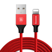 Кабель синхронизации Baseus Yiven USB – Lightning 1.2 м Red