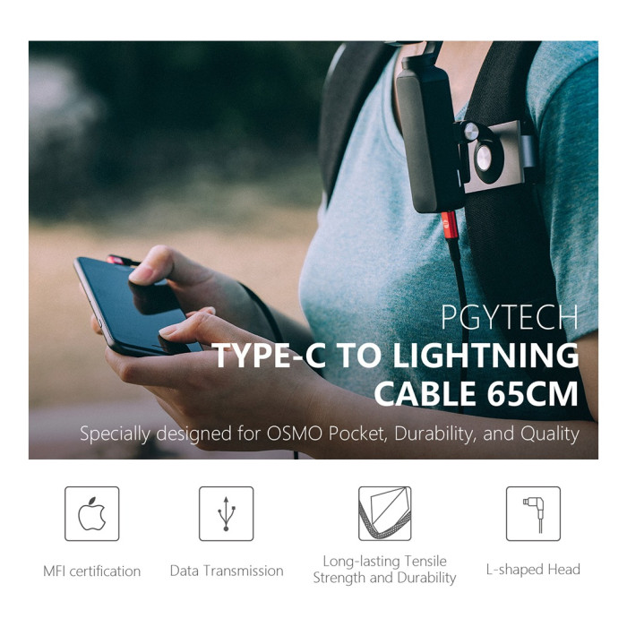 Кабель Type-C - Lightning 65см PGY (P-GM-123)