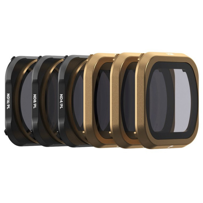 Фильтры PolarPro ND4/PL, ND8/PL, ND16/PL, ND4, ND8, ND16 Cinema Series для DJI Mavic 2 Pro