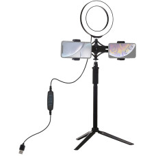 Кольцевая USB LED лампа Puluz PKT3038 6.2" + штатив