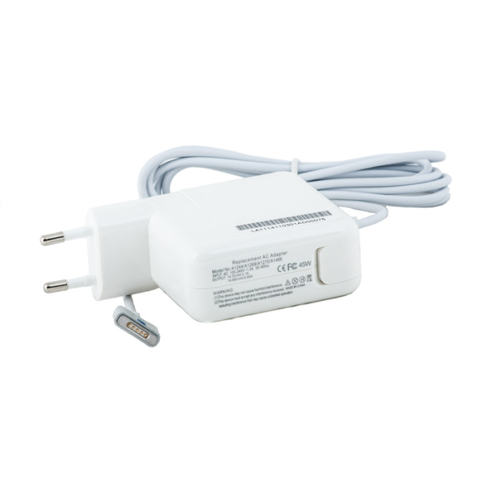 Зарядное устройство для Apple Macbook PowerPlant 220V, 14.85V 45W 3.05A (MagSafe2-L)