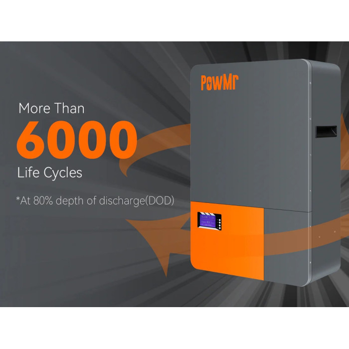 Интеллектуальная батарея PowMr LiFePO4 POW-100AH-51.2V, 5120W*h