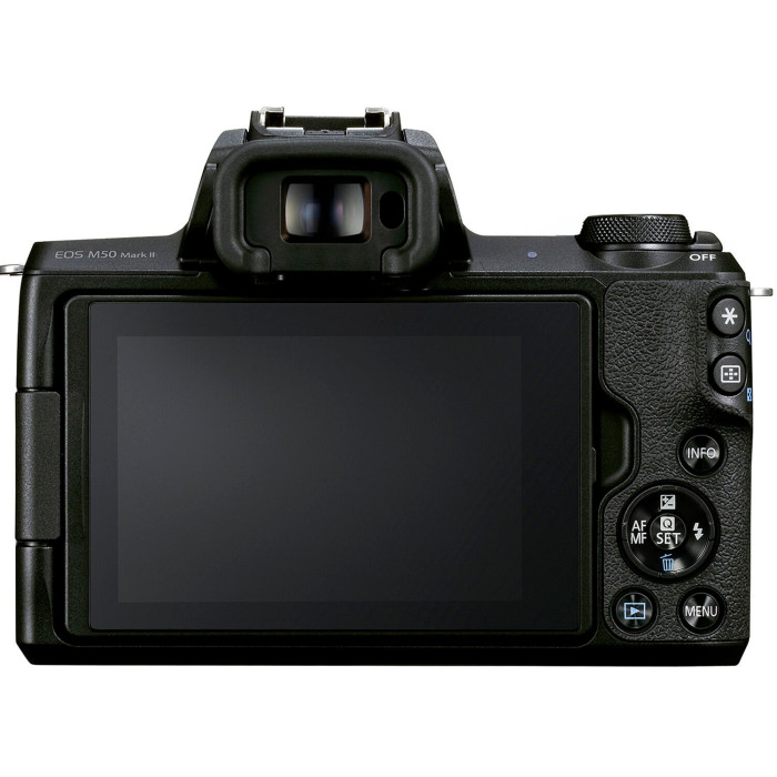 Canon Цифровая фотокамера EOS M50 Mk2 + 15-45 IS STM Lifestream Kit Black