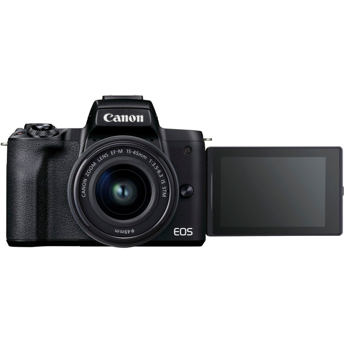 Canon Цифровая фотокамера EOS M50 Mk2 + 15-45 IS STM Lifestream Kit Black