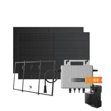 EcoFlow STREAM Microinverter/2*400W Rigid Solar Panel Combo/Smart Meter/Balcony Hook Kit