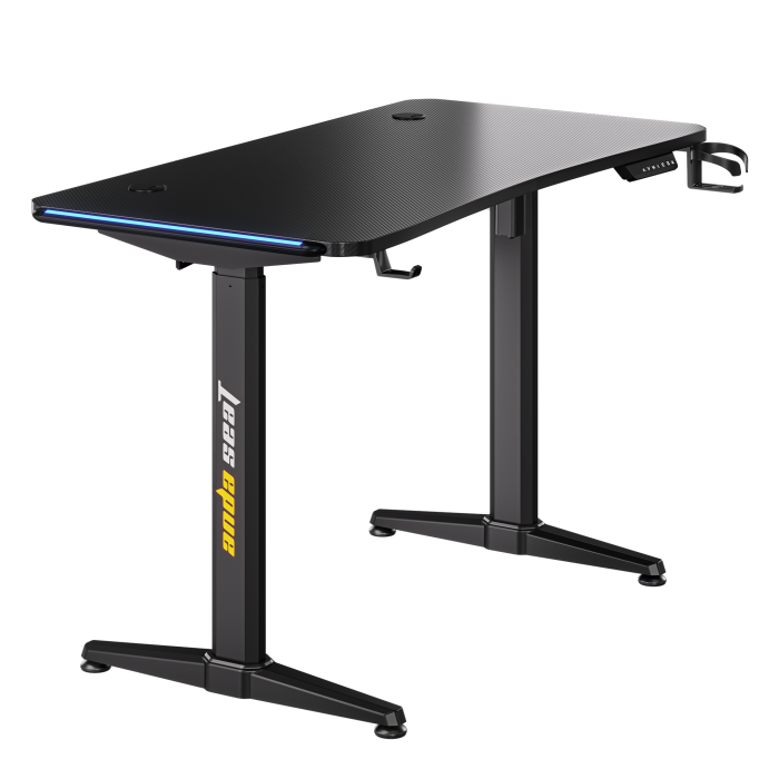 Computer desk with electric height adjustment Anda Seat Terminator RGB Black