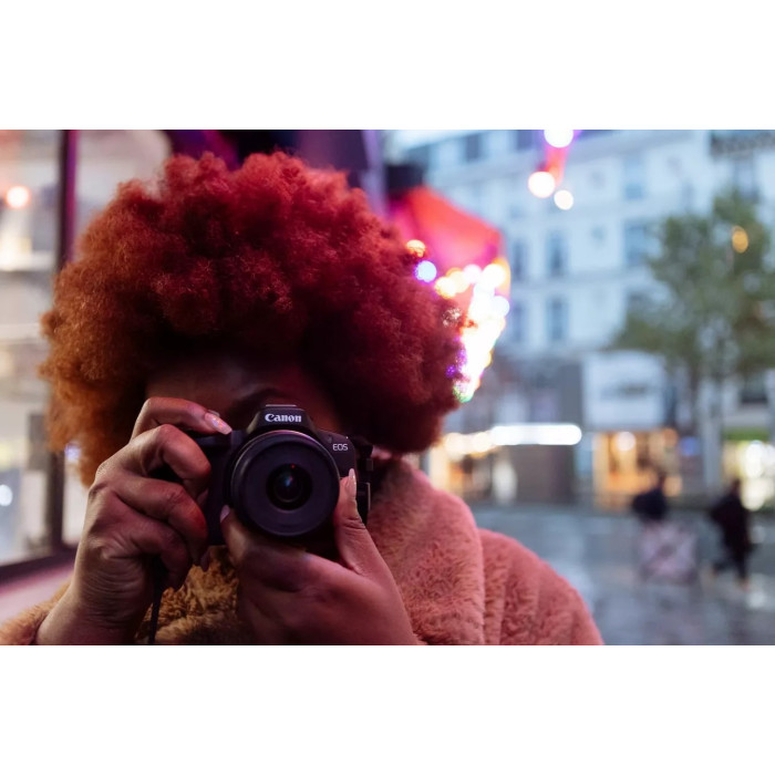 Canon Цифровая фотокамера EOS R50 + RF-S 18-45 IS STM + RF-S 55-210 IS STM Black
