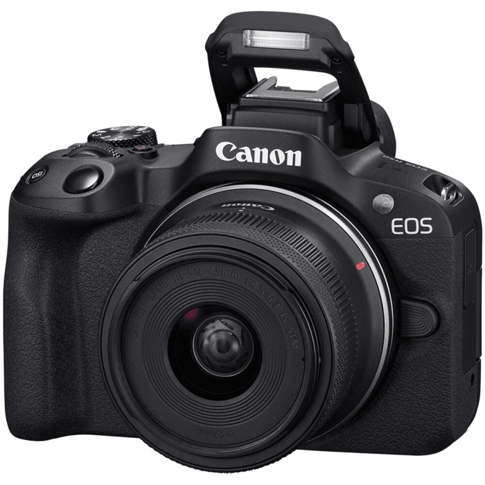 Canon Цифровая фотокамера EOS R50 + RF-S 18-45 IS STM + RF-S 55-210 IS STM Black