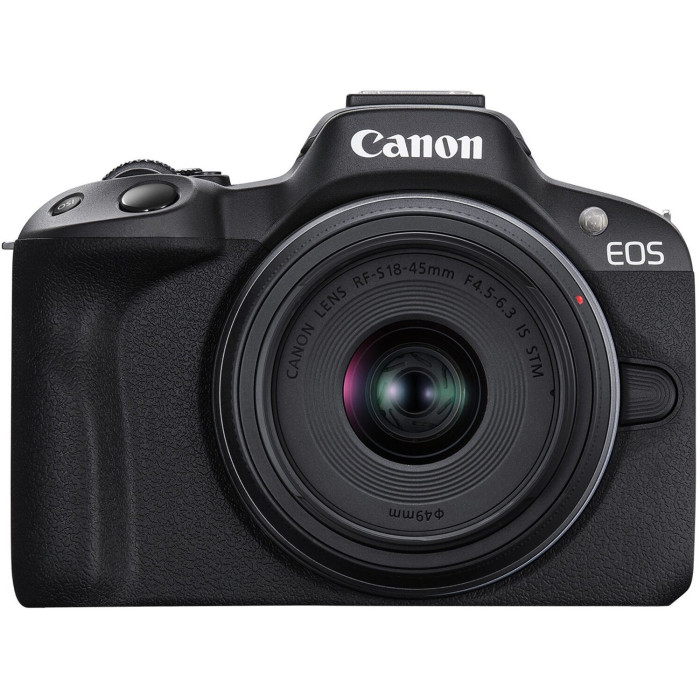 Canon Цифровая фотокамера EOS R50 + RF-S 18-45 IS STM + RF-S 55-210 IS STM Black