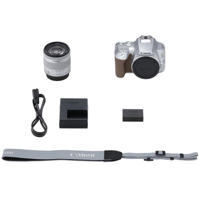 Canon Цифровая фотокамера зеркальная EOS 250D kit 18-55 IS STM Silver