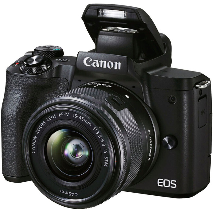 Canon Цифровая фотокамера EOS M50 Mk2+15-45 IS STM Kit Black