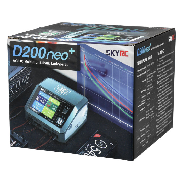 Зарядное устройство SkyRC D200Neo Plus (AC 200W/DC 400W x2)