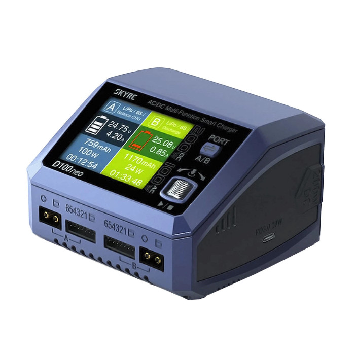 Зарядное устройство SkyRC D100neo (AC 100W/DC 100W x2)