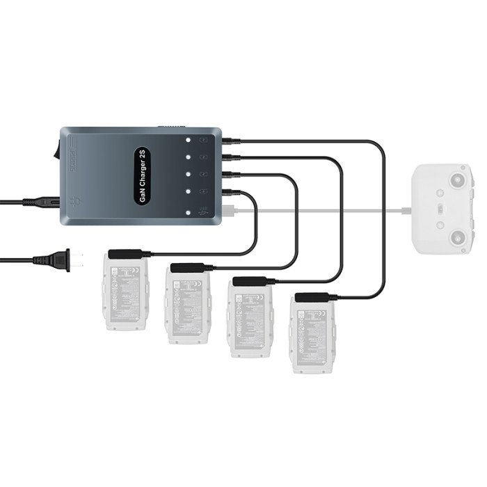 Зарядное устройство для нескольких аккумуляторов DJI Air 2, Air 2S StartRC