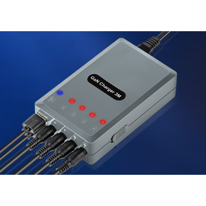 Сетевая зарядная станция 6в1 для нескольких аккумуляторов DJI Mavic 3 StartRC (1111303)