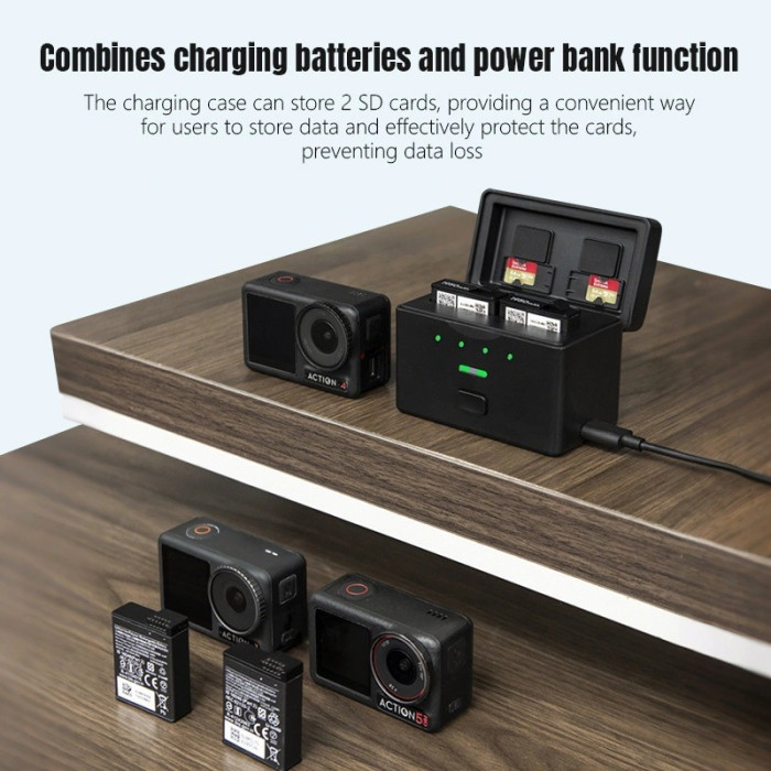 Зарядный кейс STARTRC для DJI Action 6/5 pro/4 (1145601)