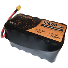 Аккумулятор FPV 6S3p SUNLIPO 12600mAh, 22.2V, 90А