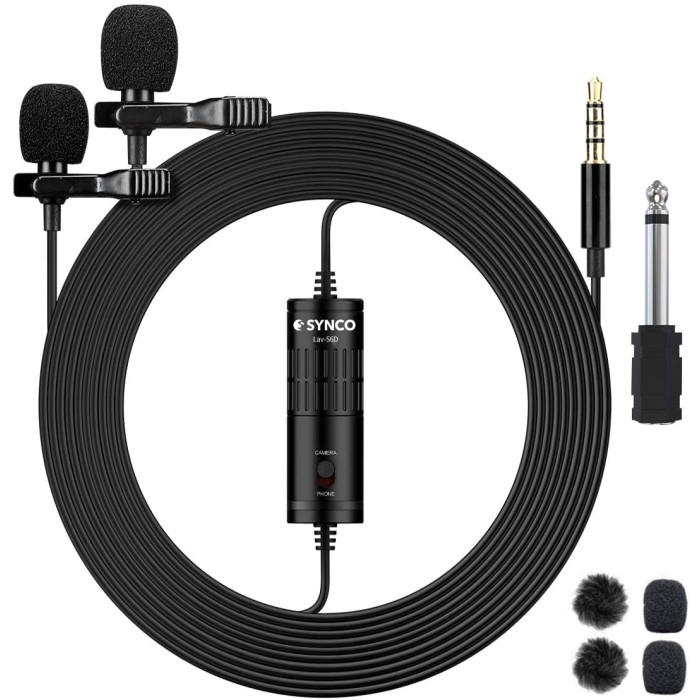 Lavalier microphone double Synco Lav-S6D (S6D)