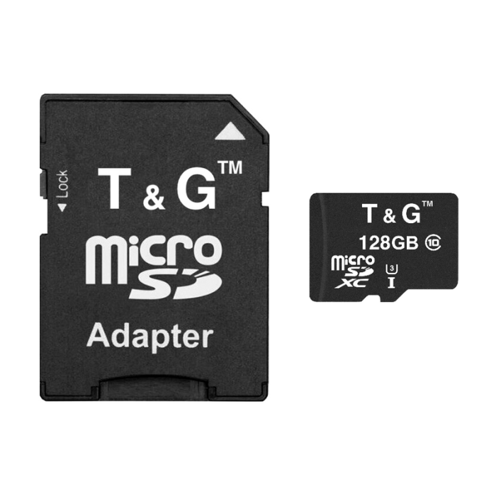 Карта памяти microSDXC (UHS-3) 128GB class 10 T&G (с адаптером)