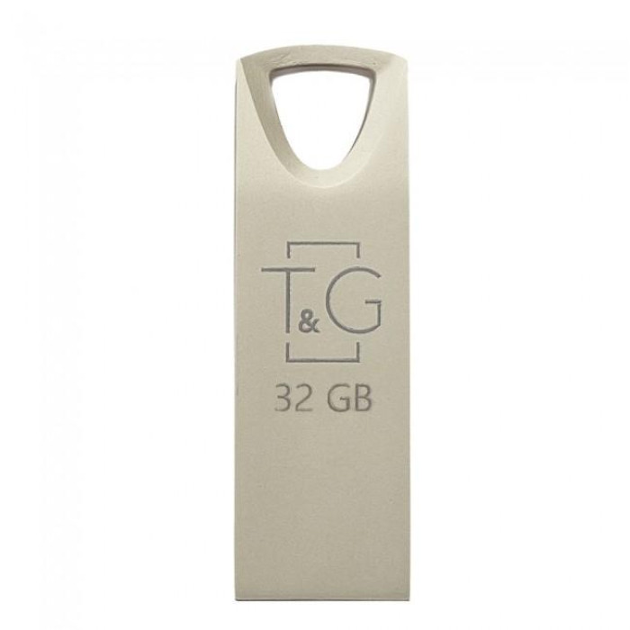 USB флеш накопитель 32GB T&G металлическая серия 117 серебро
