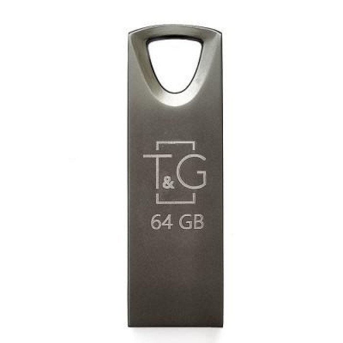 USB флеш накопитель USB 64GB T&G металлическая серия 117 черный