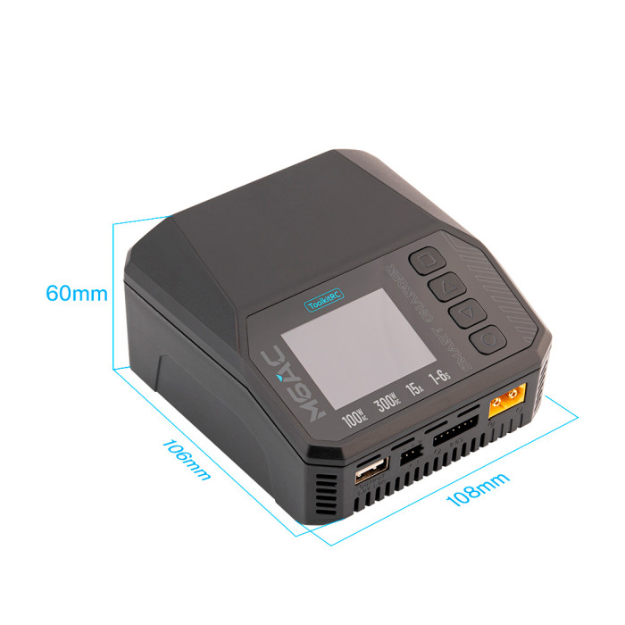 Зарядное устройство ToolkitRC M6AC (AC 100W/DC 300W)