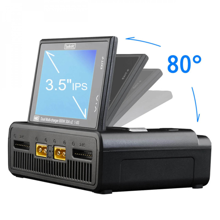 Зарядное устройство ToolkitRC M8D (DC 800W x2)