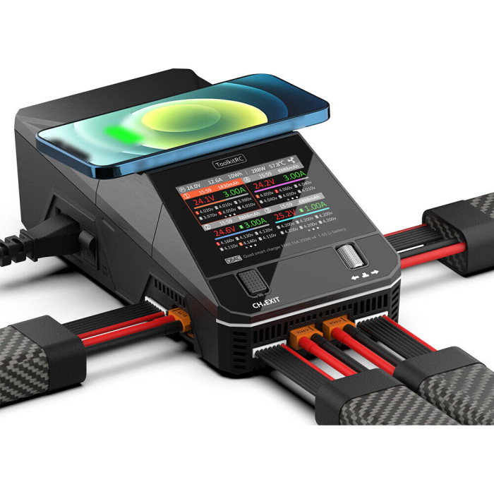 Зарядное устройство ToolkitRC Q6AC (AC 100W x4 / DC 250W x4)