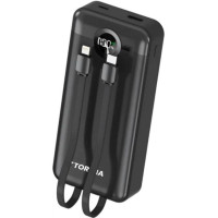 Повербанк TORIMA TRM-1025 20000mAh с быстрой зарядкой PD22.5W Fast 3A и встроенными кабелями