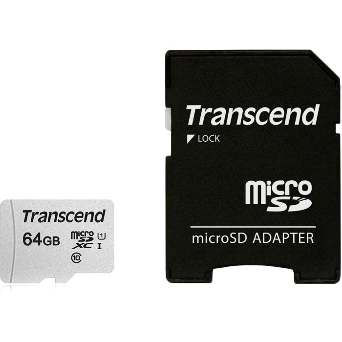 Карта памяти Transcend 64GB UHS-I U1 microSD