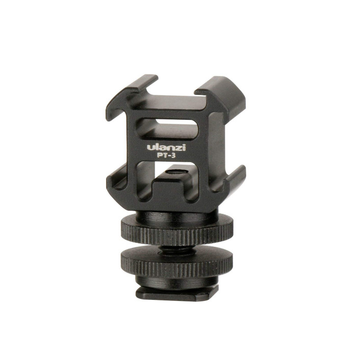 Крепление-адаптер с тремя разъемами “холодный башмак” ULANZI PT-3S (0915)