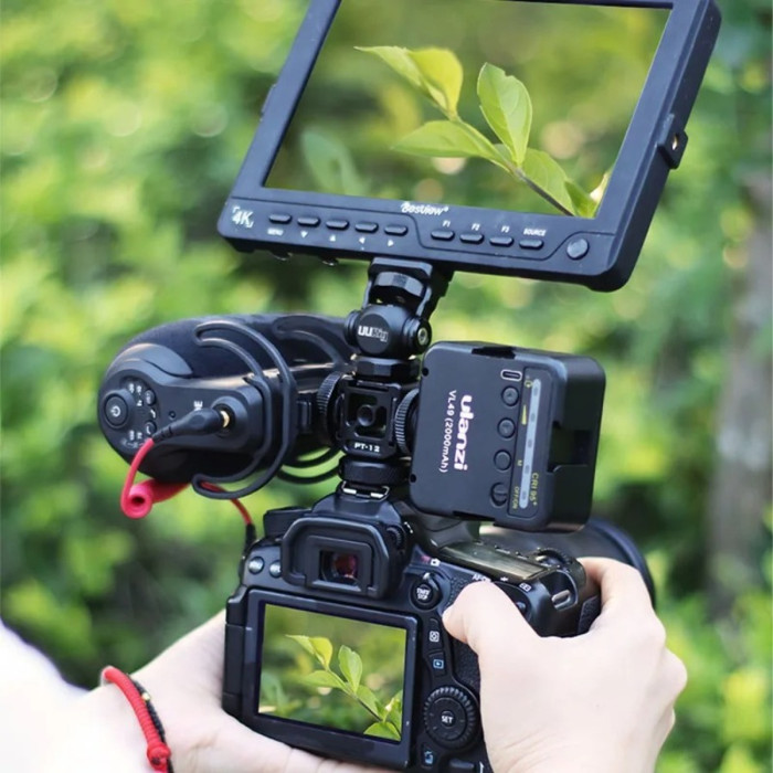 Адаптер кронштейн Ulanzi Vijim PT-12 с тройным креплением Cold Shoe (2132)