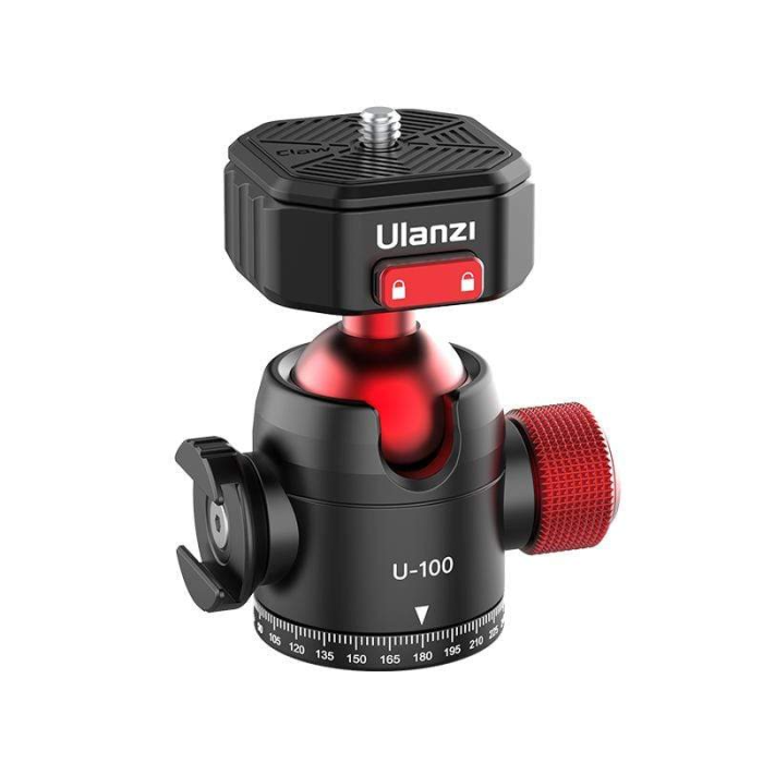 Быстросъемная шаровая головка Ulanzi U-100 Mini Claw Quick Release Pan Ball Head (2305)