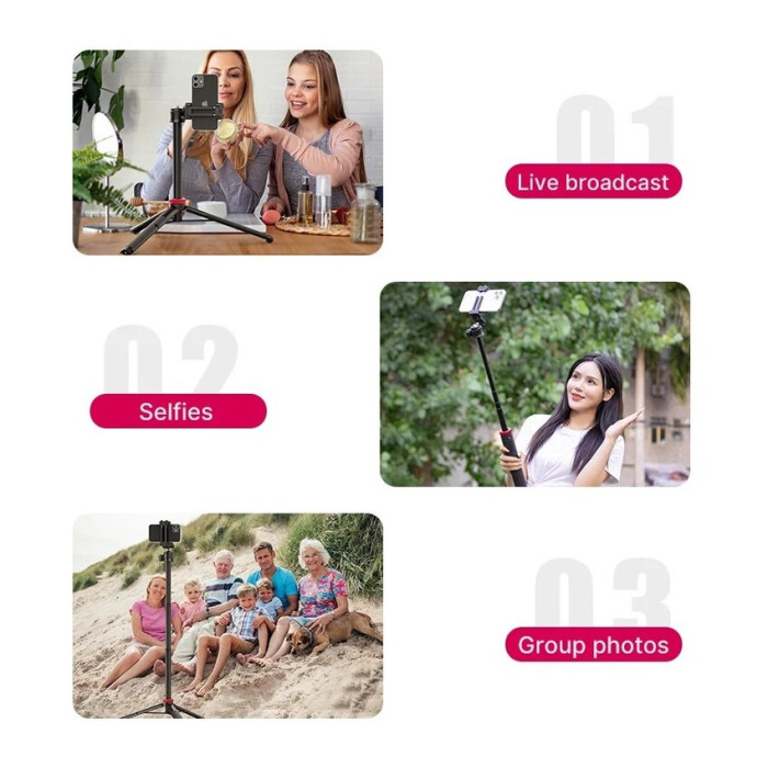 Штатив монопод Ulanzi Vijim MT-44 Multi-functional Mini Tripod (White) (2503A)