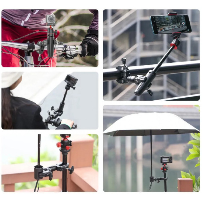 Многофункциональный супер зажим Ulanzi R096 Double Super Clamp (2870)