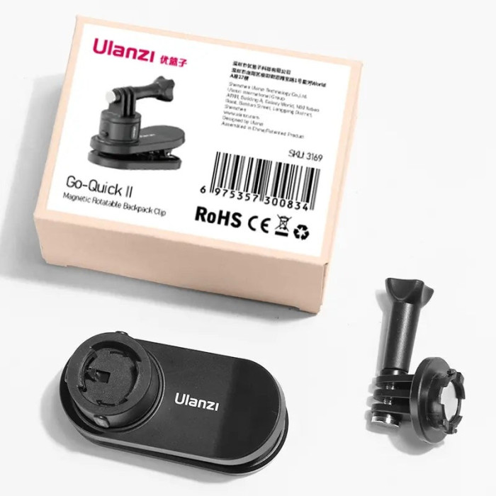 Ulanzi Go-Quick II magnetic quick-release action camera clip (3169)