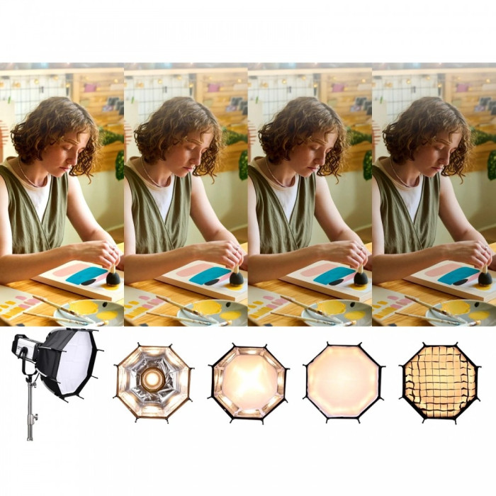 Cофтбокс восьмиугольный 45см соты Bowens Ulanzi AS-045 (3308)