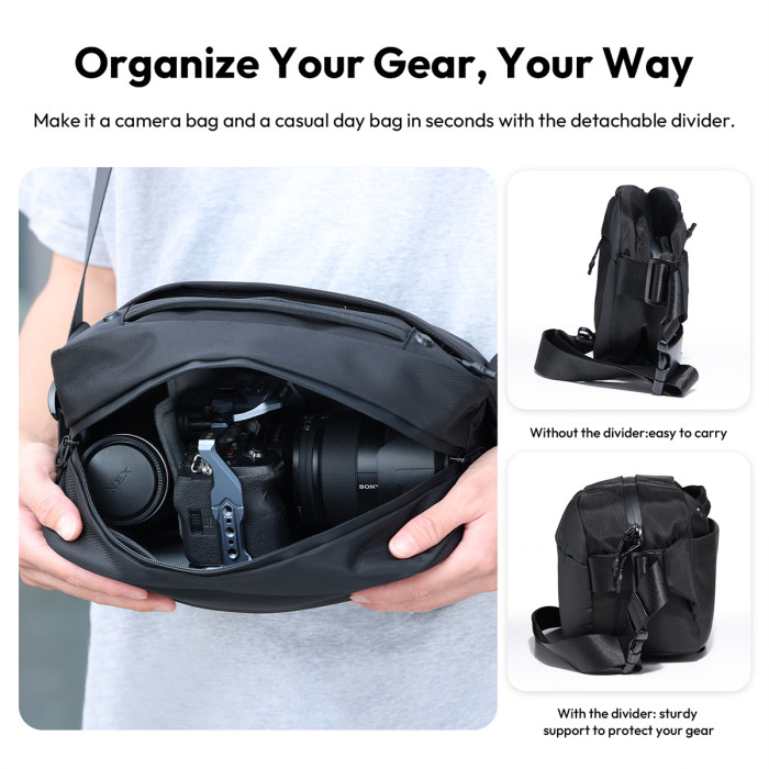 Сумка Ulanzi F02 Camera Sling Bag Black (B085)