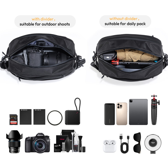 Сумка Ulanzi F02 Camera Sling Bag Black (B085)