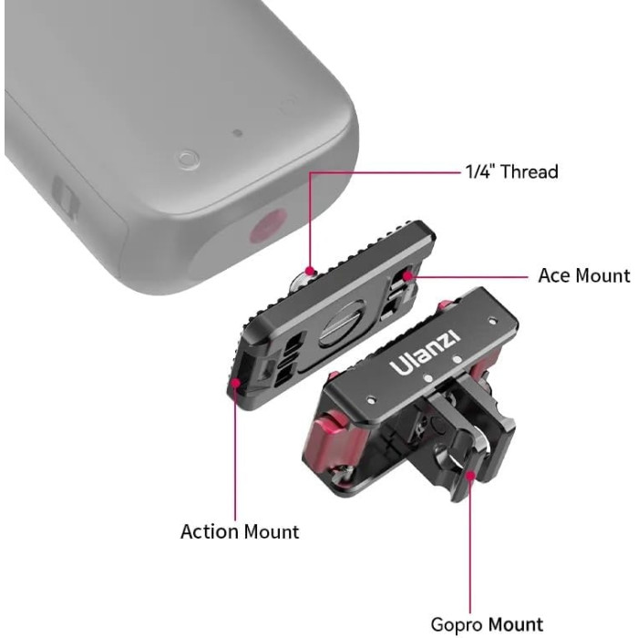Кріплення Ulanzi IN-01 QR для Insta 360 ONE RS 1" 360 Edition / X4 / X3 / ONE X2 / ONE X