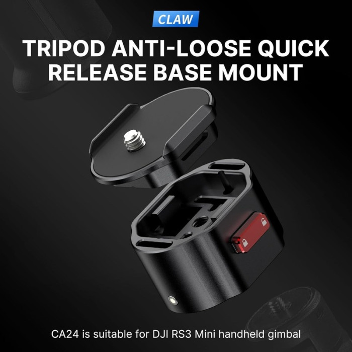 Быстросъемная штативная база Ulanzi CA24 "Коготь" с защитой от расшатывания для DJI RS3 Mini