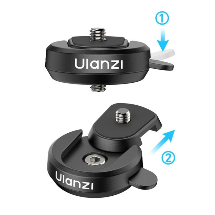 Платформа быстросъемная Ulanzi CK01 на резьбу 1/4" для штатива монопода (C052)