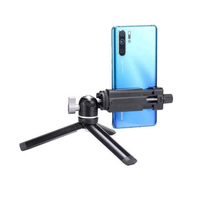 Metal tripod + articulated head