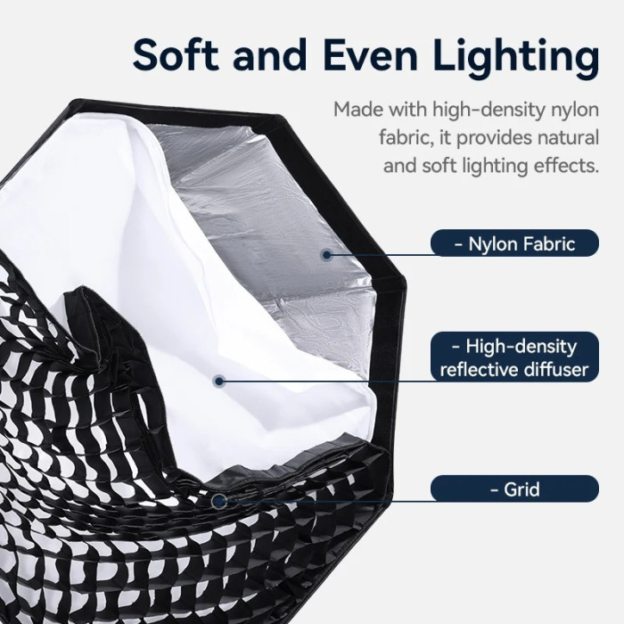 Восьмиугольный софтбокс Ulanzi Vijim DS60 с креплением Bowens (L067)